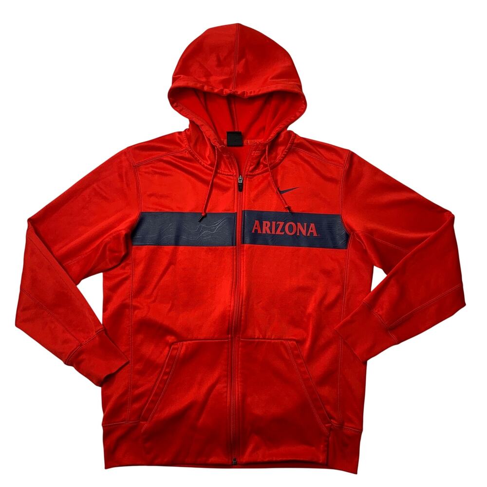 Arizona Wildcats Hoodie Mens M Medium Seismic Therma Fit Full Zip Pocket Nike